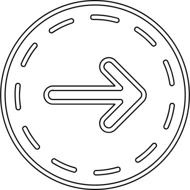 ok yönü konum simgesi ana hat biçiminde