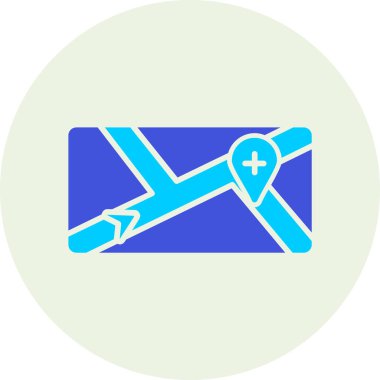 Haçlı bir haçın vektör simgesi