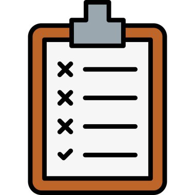 Liste simgesi rengi dış hat vektörünü kontrol et