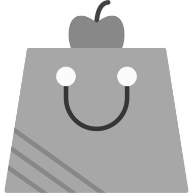 elma meyvesi simgesi ana hatlarıyla doldurulmuş