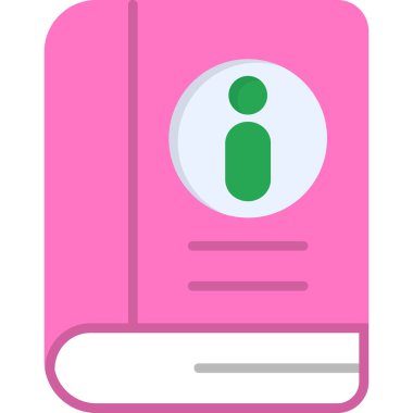 kitap web simgesi basit illüstrasyon