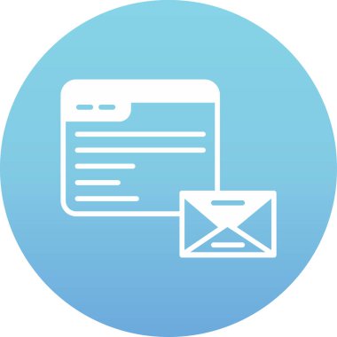 İleti Vektörü Şekil Simgesi Tasarımı