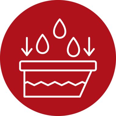 Su damlası. Web simgesi