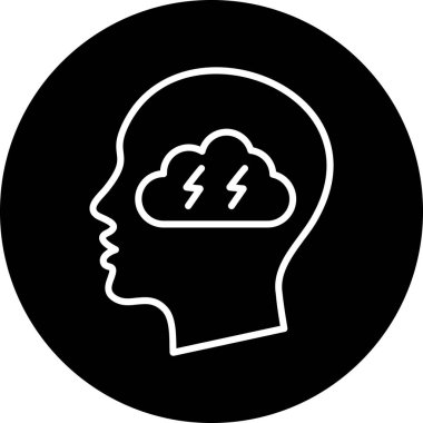 Vektör Beyin simgesi illüstrasyonu