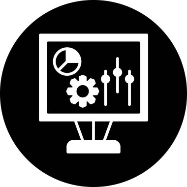 seo modern simgesinin vektör illüstrasyonu