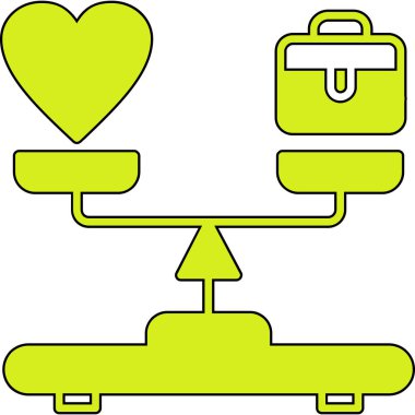 Basit ikon illüstrasyon aşk işareti