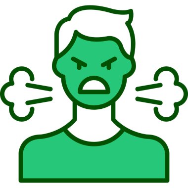 Kızgın adam simgesi, taslak biçimi