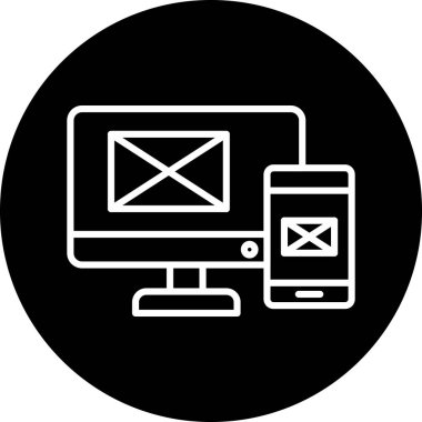 e- posta simgesi vektör illüstrasyonu