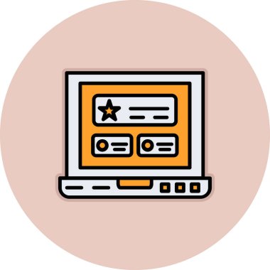 Web simgesi vektör illüstrasyonu