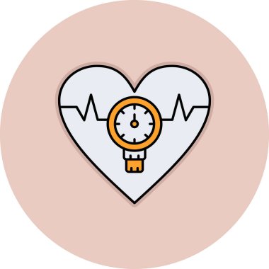 Kalp atışını vektör simgesi