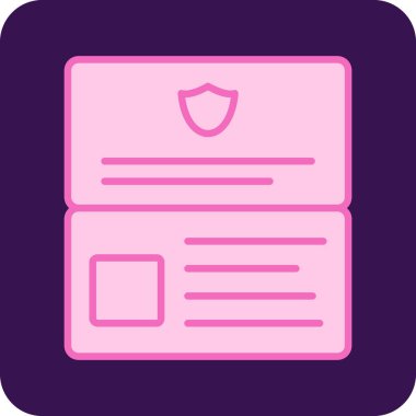 Bir kitap simgesinin vektör illüstrasyonu