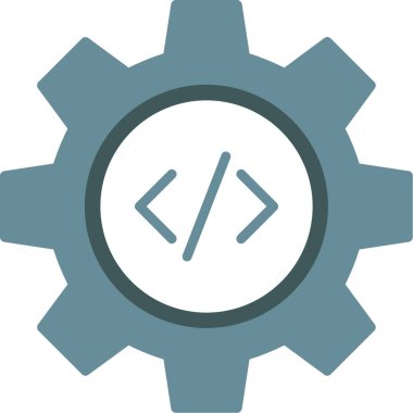 Kodlama. Web simgesi basit illüstrasyon