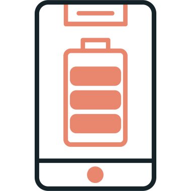 pil simgesi, vektör illüstrasyonu