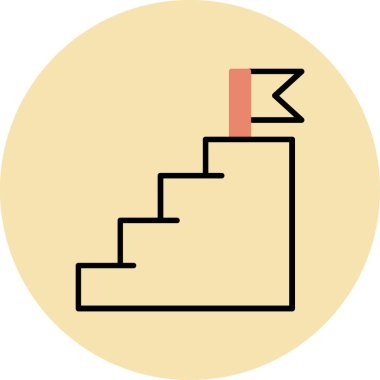 merdiven simgesi çizimi