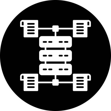 Modern b 'nin vektör illüstrasyonu bilimin ikonundan yoksun