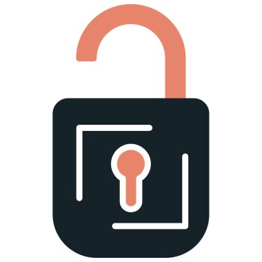 ikon vektör illüstrasyonunu kilitle