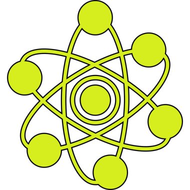 yeşil enerji vektör simgesi, basit çizgi illüstrasyonu