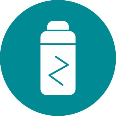 Bir şişe suyun vektör simgesi