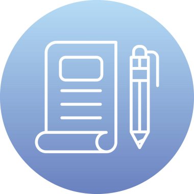 kalem simgesinin vektör illüstrasyonu