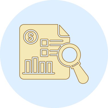 Yumuşak gölgede izole edilmiş moda tasarım tarzında arama veri simgesi