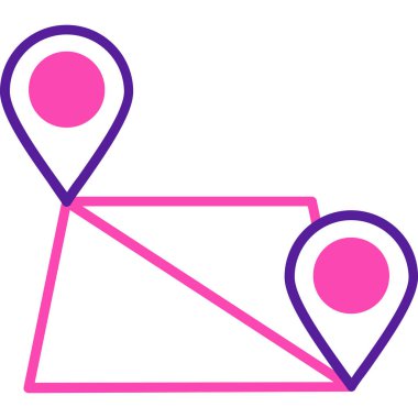 gps konum haritası simgesi