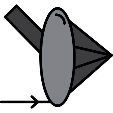 uydu simgesi vektör illüstrasyonu