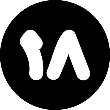 Modern b 'nin vektör illüstrasyonunda müziğin eksik simgesi