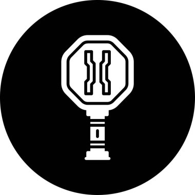 Bir ampul simgesinin vektör illüstrasyonu