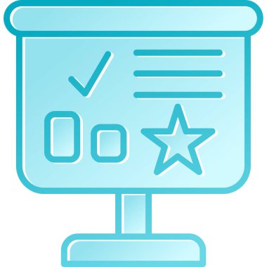 Pano simgesi. Web için basit bir denetleme vektör simgesi çizimi