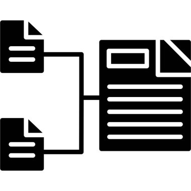 dosya dizini simgesi, vektör illüstrasyonu