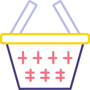 Alışveriş. Web simgesi basit illüstrasyon