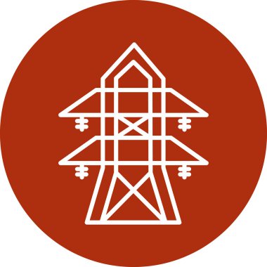 Bir ağaç simgesinin vektör illüstrasyonu