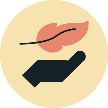 Tüy. Web simgesi basit illüstrasyon