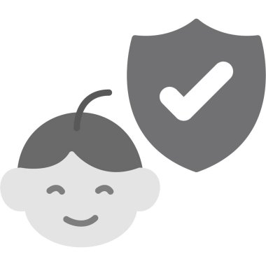 Güvenli bir kullanıcının düz tasarım biçimi