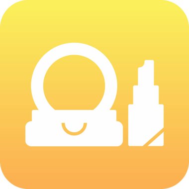 Güzellik ve moda simgelerinin vektör çizimi