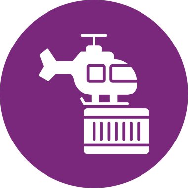 Modern b 'nin vektör çizimi helikopter simgesinden yoksun