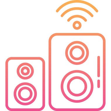 Modern müzik simgesinin vektör illüstrasyonu