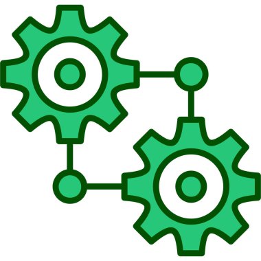 Dişliler. Web simgesi basit illüstrasyon