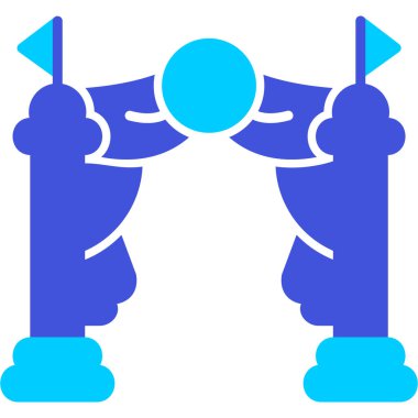 Boks eldiveni simgesi, vektör çizimi