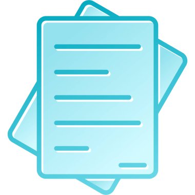 Belge. Web simgesi basit illüstrasyon