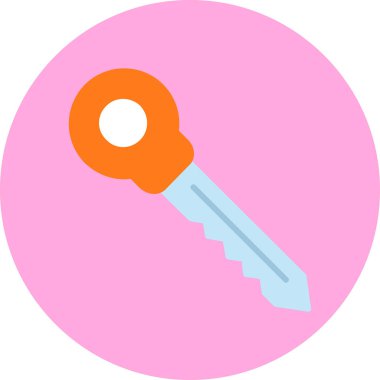 Anahtar. Web simgesi basit illüstrasyon