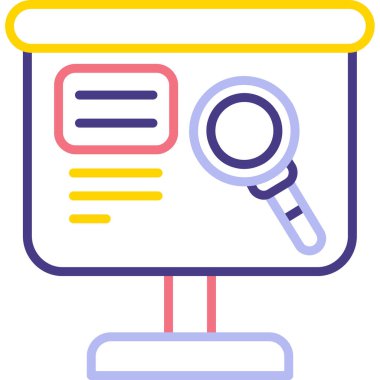 tarayıcı arama vektör simgesi