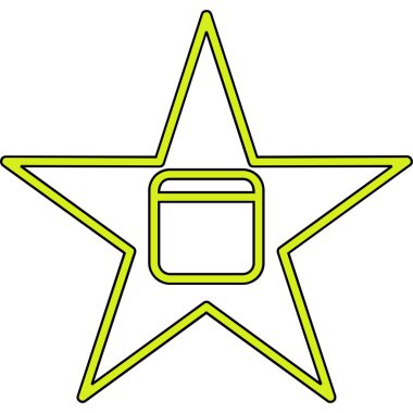 yıldız simgesi vektör illüstrasyonu