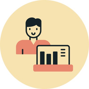 Vektör Adam Simgesi illüstrasyonu