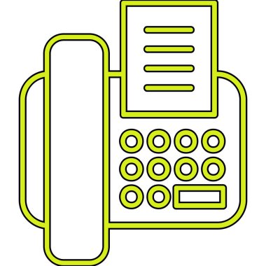 Hesap makinesi simgesi, vektör illüstrasyonlu telefon