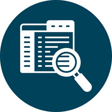 Arama simgesi vektör illüstrasyonu