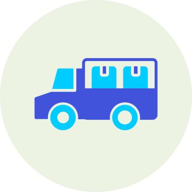 kamyon vektör simgesi modern basit illüstrasyon