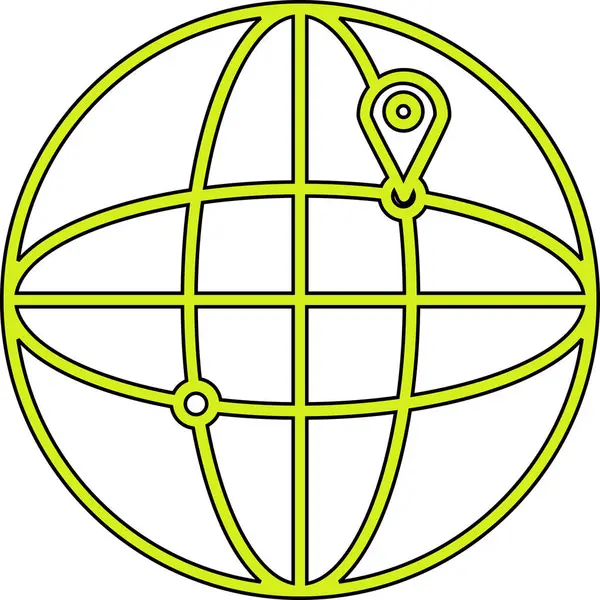 Moda Biçimli Küresel Simge İzole Arkaplan