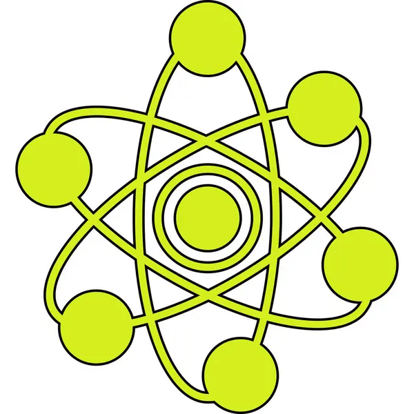 yeşil enerji vektör simgesi, basit çizgi illüstrasyonu