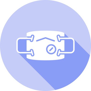 Araba motoru. Web simgesi basit illüstrasyon